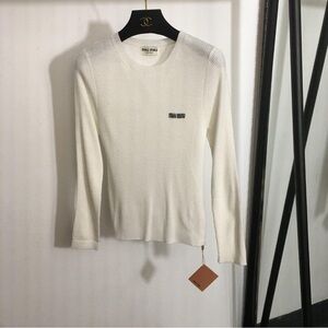 Miu Miu Ivory Knit Top